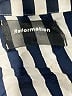 Reformation 100% Viscose Stripes Silver Long Sleeve Blouse Size S - photo 7
