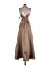 David's Bridal 100% Polyester Brown Tan Cocktail Dress Size 6 - photo 2