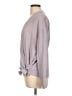 &.Layered 100% Polyester Gray Long Sleeve Blouse Size L - photo 5