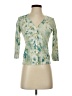 Talbots Floral Teal Green Cardigan Size P (petite) - photo 1