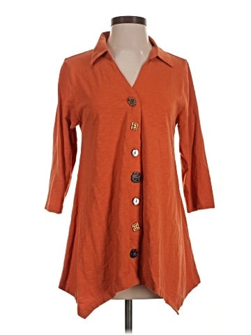 Soft Surroundings 3/4 Sleeve Button-Down Shirt (view 1)