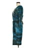Calvin Klein Print Teal Cocktail Dress Size M (estimated) - photo 5