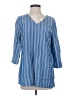Nina Leonard Blue 3/4 Sleeve Blouse Size S - photo 1