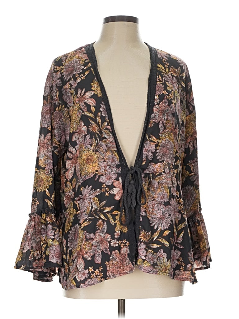 Pre-owned Maurices Kimono In Brown