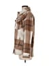 Avec Les Filles Plaid Brown Coat Size M - photo 5