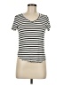 Green Envelope Stripes Ivory Short Sleeve T-Shirt Size M - photo 1