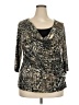 DressBarn Gray 3/4 Sleeve Blouse Size 2X - photo 1