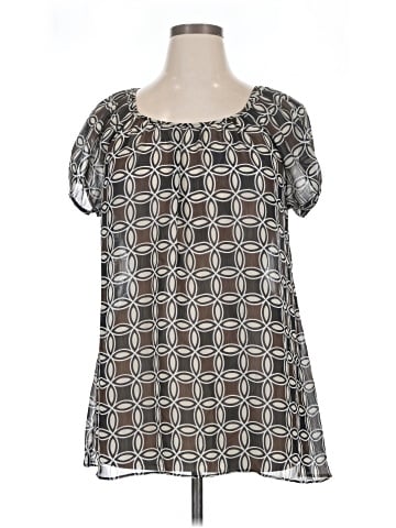 Style&Co Short Sleeve Blouse (view 1)