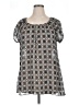 Style&Co 100% Polyester Gray Short Sleeve Blouse Size 16 - photo 1