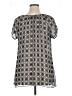 Style&Co 100% Polyester Gray Short Sleeve Blouse Size 16 - photo 2