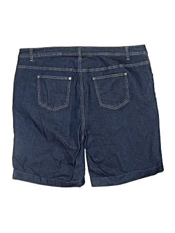 Woman Within Denim Shorts (view 2)