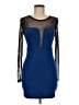 Forever 21 Color Block Blue Cocktail Dress Size M - photo 1