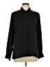 Express Solid Black Long Sleeve Blouse Size L - photo 1