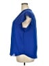 Chaus 100% Polyester Blue Short Sleeve Blouse Size XXL - photo 5