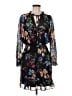 Parker 100% Polyester Floral Black Casual Dress Size M - photo 1