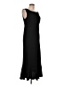 Ann Taylor LOFT 100% Polyester Solid Black Casual Dress Size 12 - photo 4