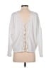 Francesca's White Sweatshirt Size S - photo 2