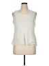 Jones New York 100% Polyester Ivory Sleeveless Top Size XL - photo 1