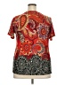 Allison Taylor Red Short Sleeve Blouse Size 2X - photo 2