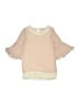Indigo Soul 100% Polyester Tan 3/4 Sleeve Blouse Size 5 - photo 1
