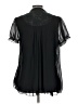 Allegra K 100% Polyester Black Short Sleeve Blouse Size L - photo 2