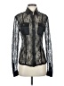 Moda International 100% Polyester Black Long Sleeve Blouse Size S - photo 1