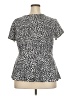 AUW Black Short Sleeve Blouse Size 2X - photo 2