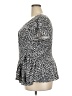 AUW Black Short Sleeve Blouse Size 2X - photo 5