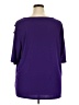 89th & Madison Purple Short Sleeve Top Size 3X - photo 2