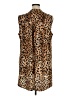 Calvin Klein 100% Polyester Animal Print Brown Sleeveless Blouse Size 1X - photo 2