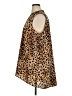 Calvin Klein 100% Polyester Animal Print Brown Sleeveless Blouse Size 1X - photo 5