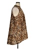 Calvin Klein 100% Polyester Animal Print Brown Sleeveless Blouse Size 1X - photo 4