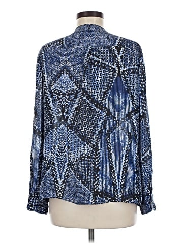 Parker Long Sleeve Silk Top (view 2)