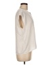 Aqua 100% Polyester Ivory Short Sleeve Top Size M - photo 4