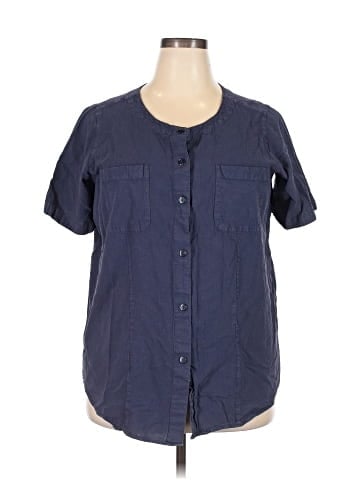 Woman Within Short Sleeve Blouse (view 1)