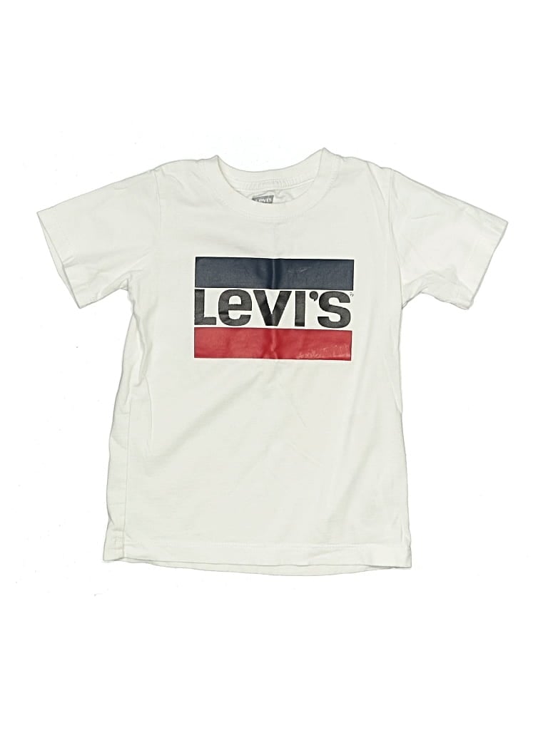 Pre-owned Levi's Kids'  Short Sleeve T-shirt In Ivory