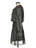 Bishop + Young 100% Polyester Animal Print Black Casual Dress Size M - photo 5