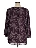 Monday Fun 100% Polyester Purple 3/4 Sleeve Blouse Size 1X - photo 2