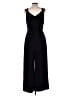 London Times Solid Black Jumpsuit Size 10 - photo 2