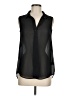 H&M 100% Polyester Black Sleeveless Blouse Size 6 - photo 1