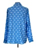MICHAEL Michael Kors 100% Polyester Print Blue Long Sleeve Blouse Size L - photo 2
