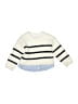 Zara Stripes Ivory Pullover Sweater Size 2 - 3 - photo 1