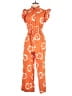 Busayo Collective Print Orange Jumpsuit Size 6 - photo 1