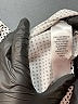 Adrianna Papell Houndstooth Silver Long Sleeve Blouse Size M - photo 8