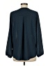West Kei 100% Polyester Polka Dots Blue Long Sleeve Blouse Size M - photo 2