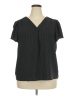 Hilary Radley 100% Polyester Black Short Sleeve Blouse Size XXL - photo 1