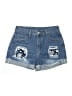 Unbranded Graphic Blue Denim Shorts Size M - photo 1