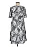 SJS Graphic Gray Casual Dress Size M - photo 2
