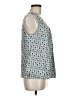 Ellen Tracy 100% Polyester Blue Sleeveless Blouse Size M - photo 4