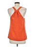 Joie 100% Silk Solid Orange Sleeveless Silk Top Size M - photo 2
